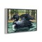 Stupell Industries Swimming Woodland Loon Framed Giclee Wall Art Design by Paul Brent